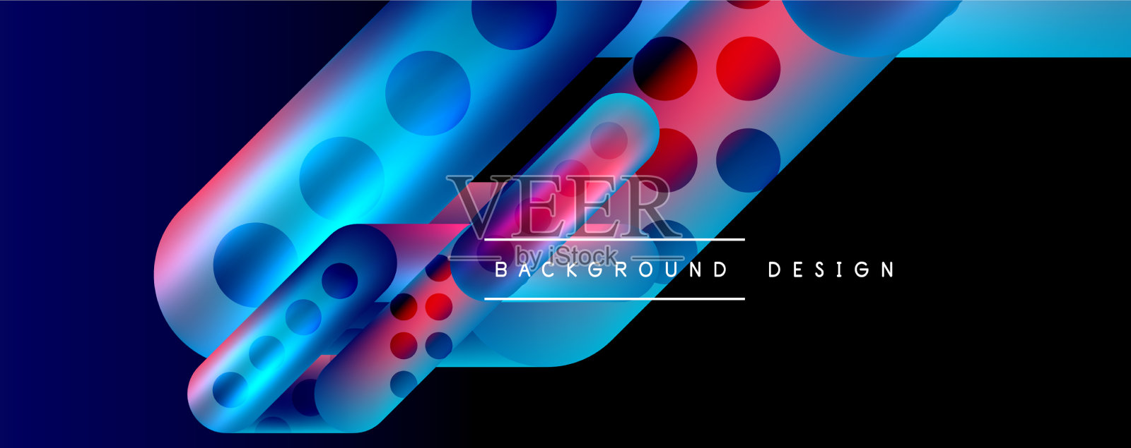 技术圆形线条抽象背景插画图片素材