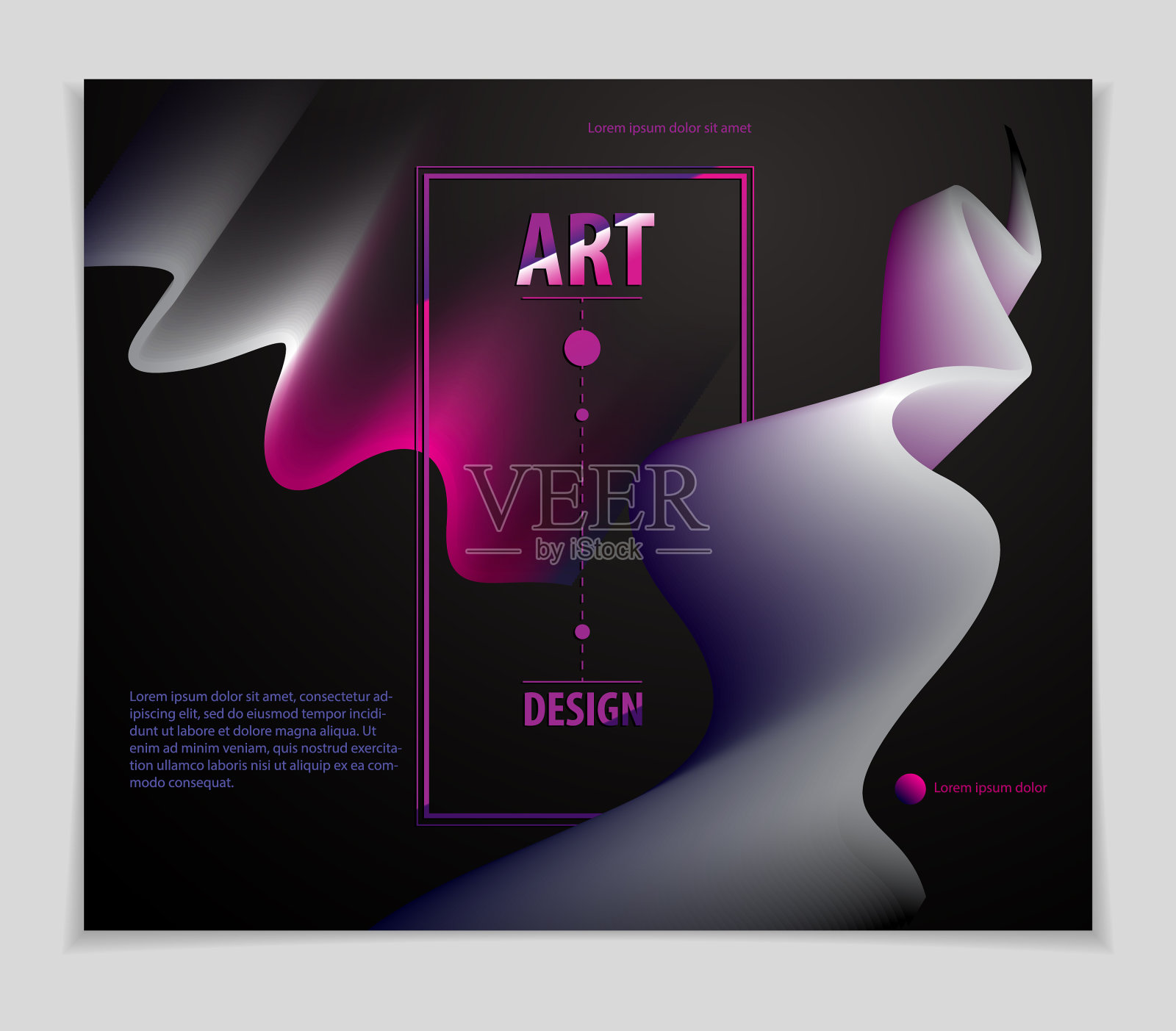 波浪线条抽象造型抽象艺术元素插画图片素材