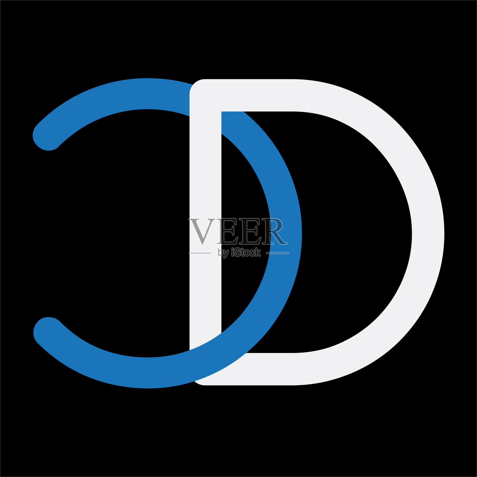 金融首字母CD或DC模板图标插画图片素材