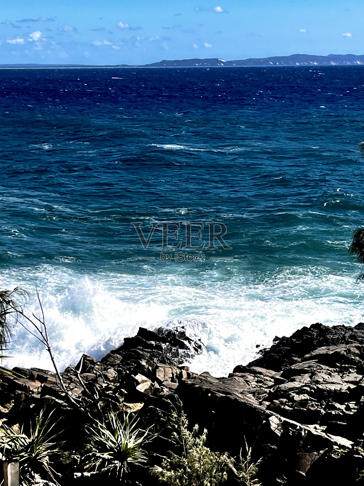 蓝色的波浪照片摄影图片