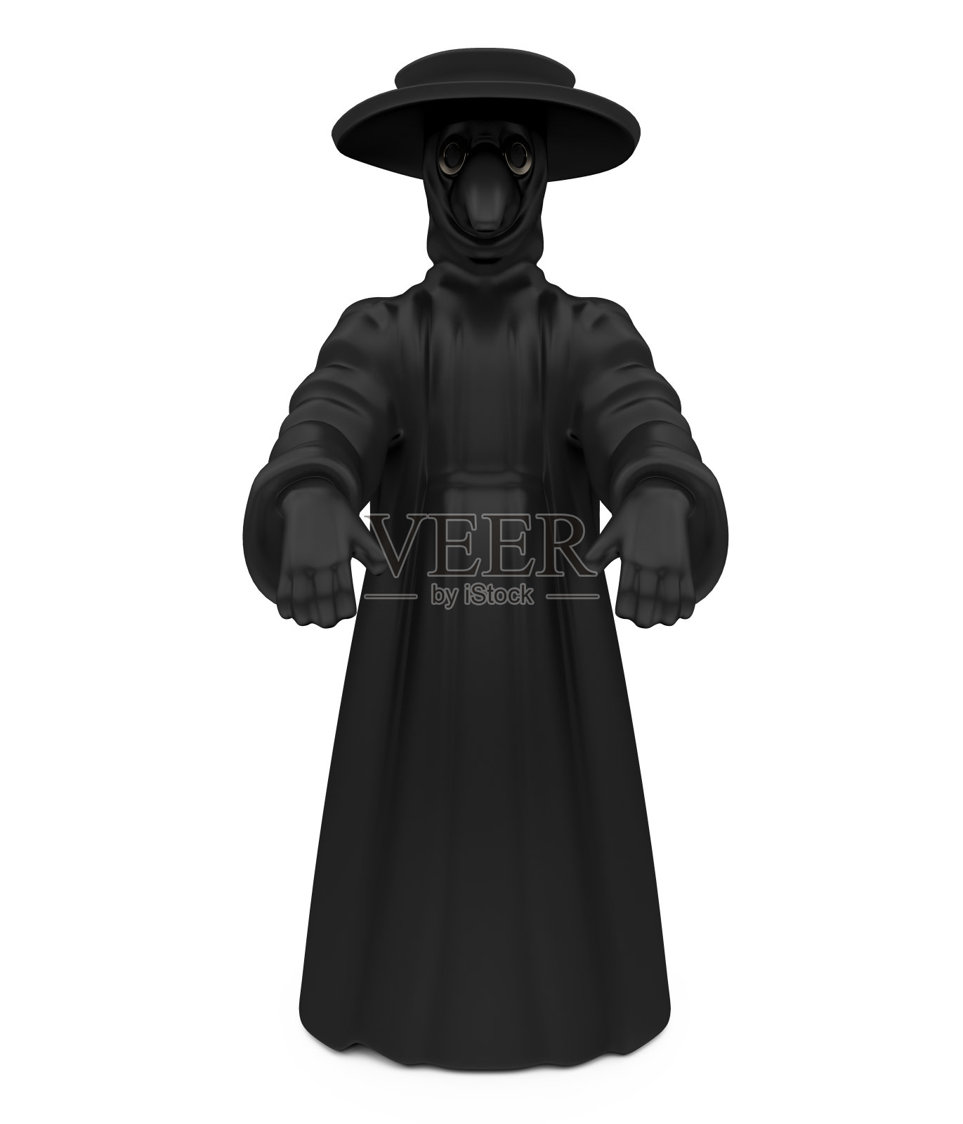 鼠疫医生隔离照片摄影图片