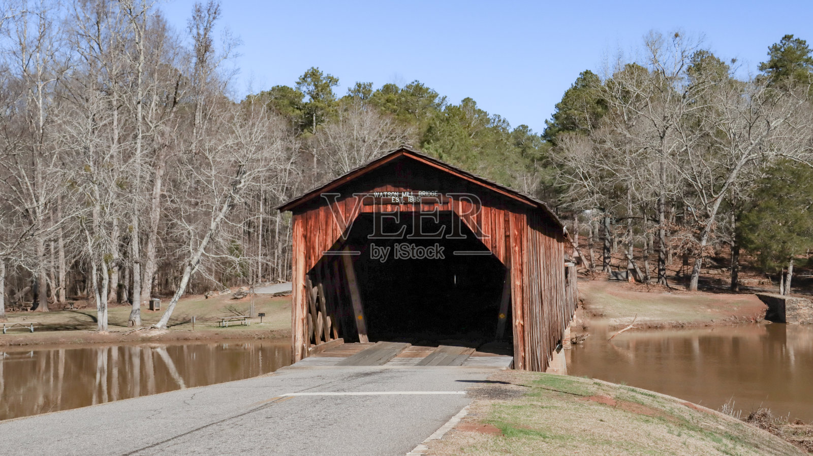 沃森磨坊桥照片摄影图片
