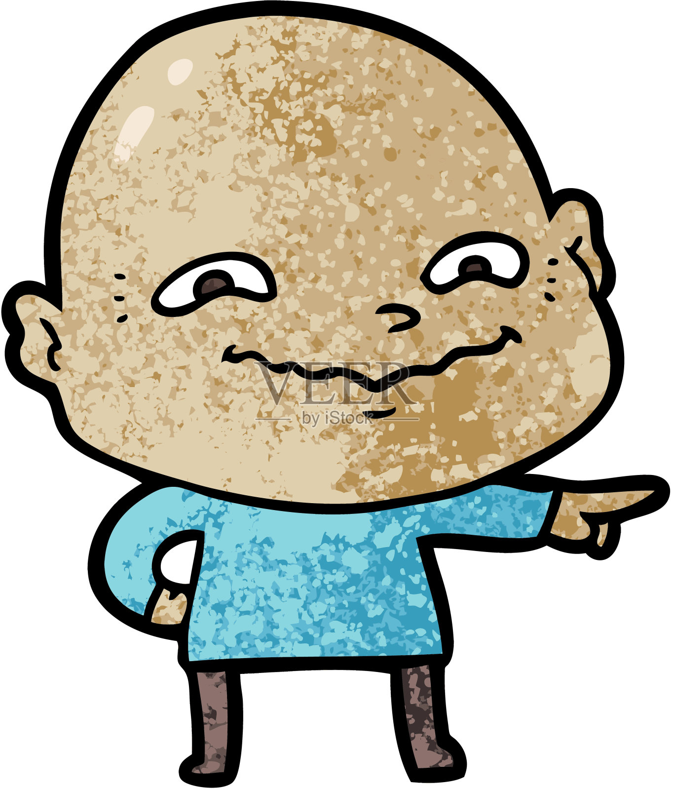 卡通怪人插画图片素材