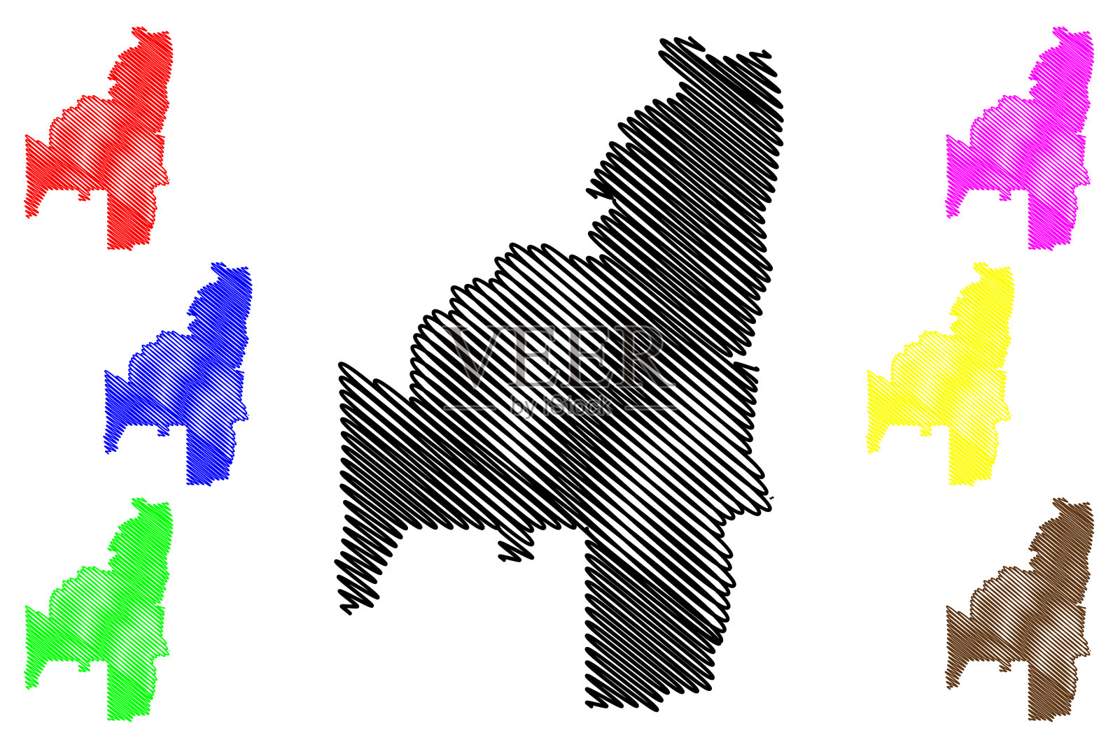 大卡萨斯自治市自由而独立插画图片素材