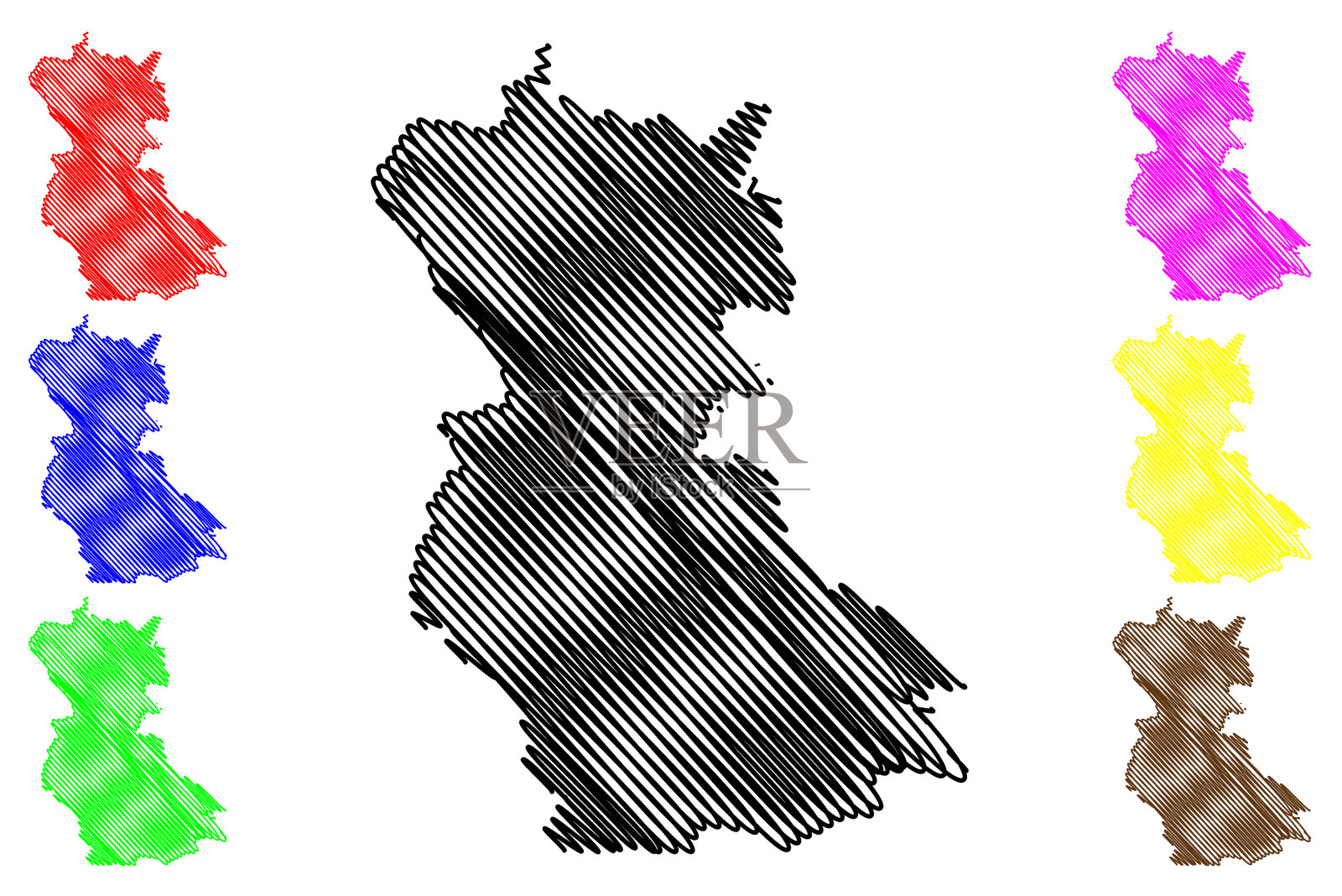 考乌特莫克自治市自由主权国家插画图片素材