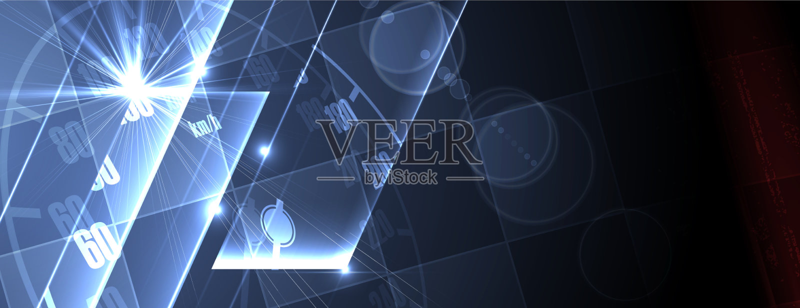 赛车轻快地运动着，带有方格插画图片素材