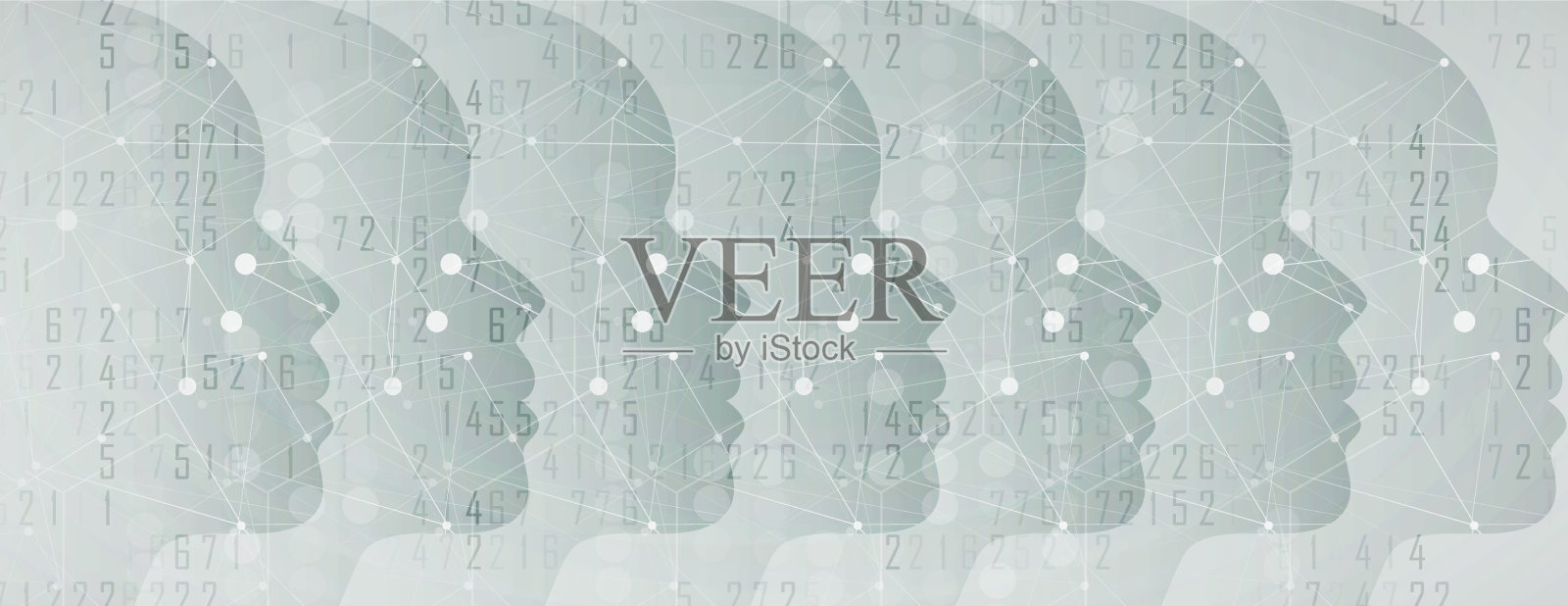 人工智能技术网页背景插画图片素材