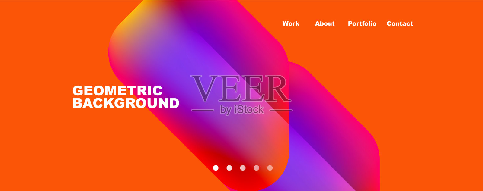 新潮极简几何构图插画图片素材