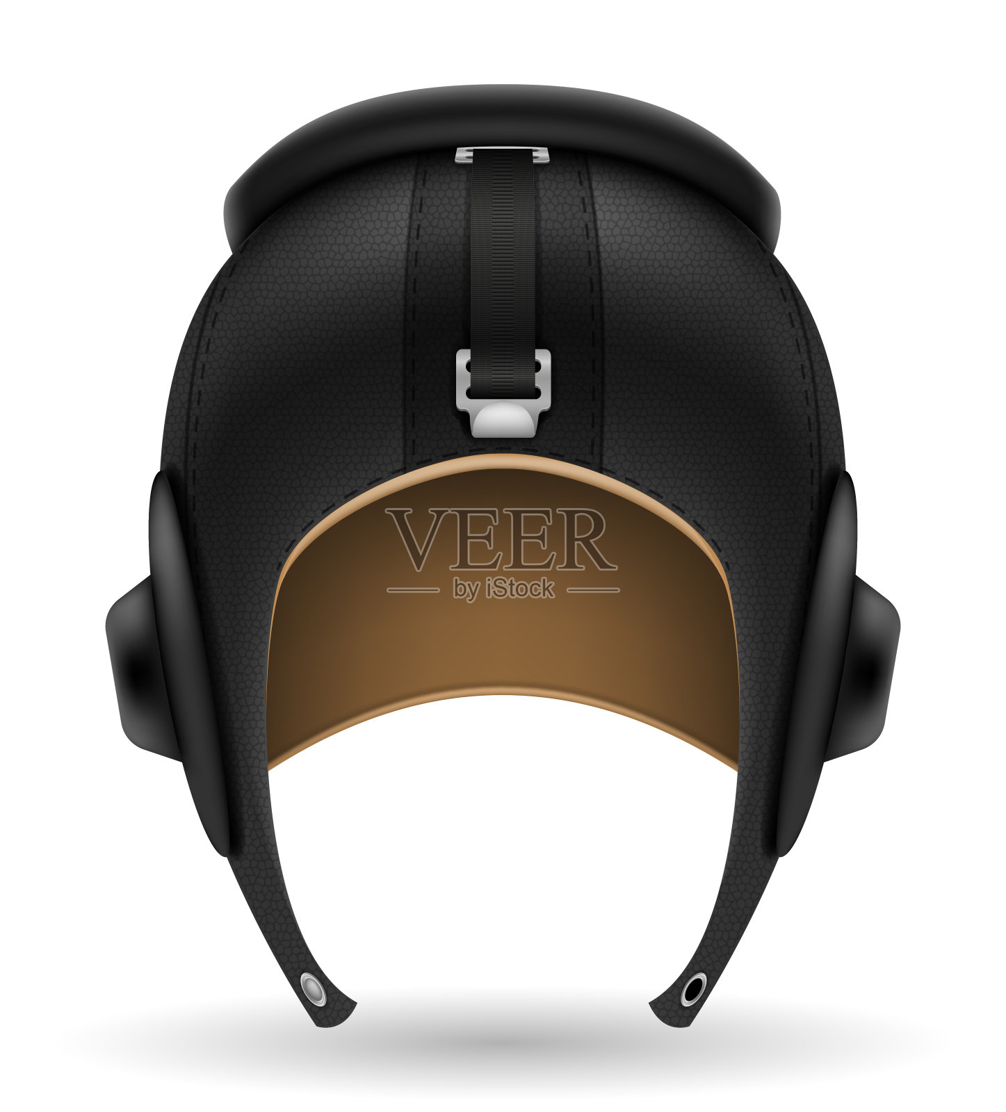 复古风格的飞行员头盔矢量插图插画图片素材