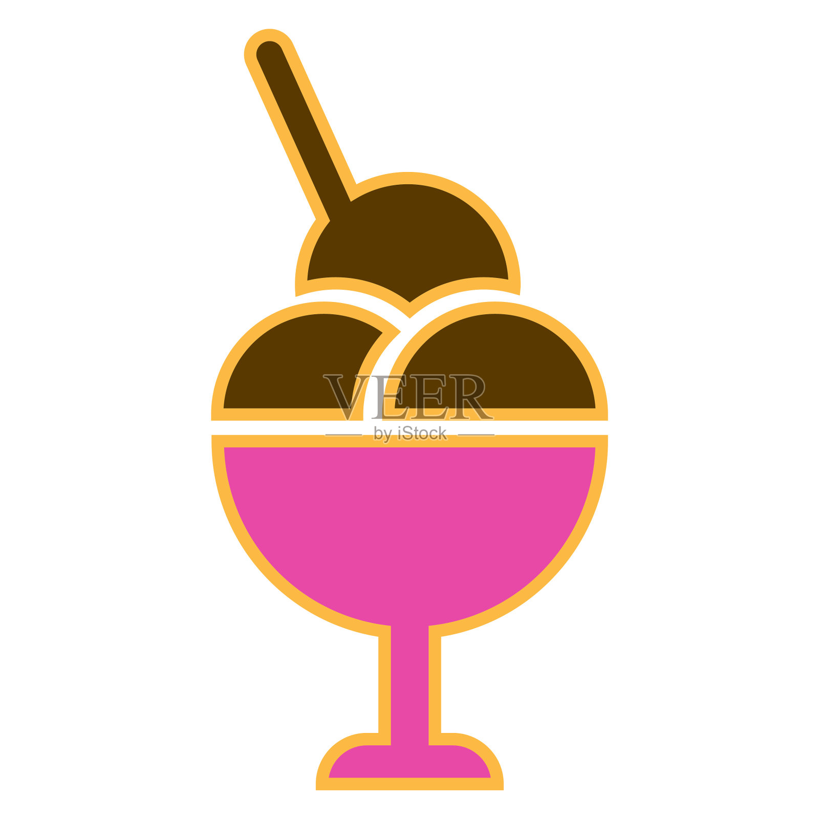 冰淇淋图标插画图片素材