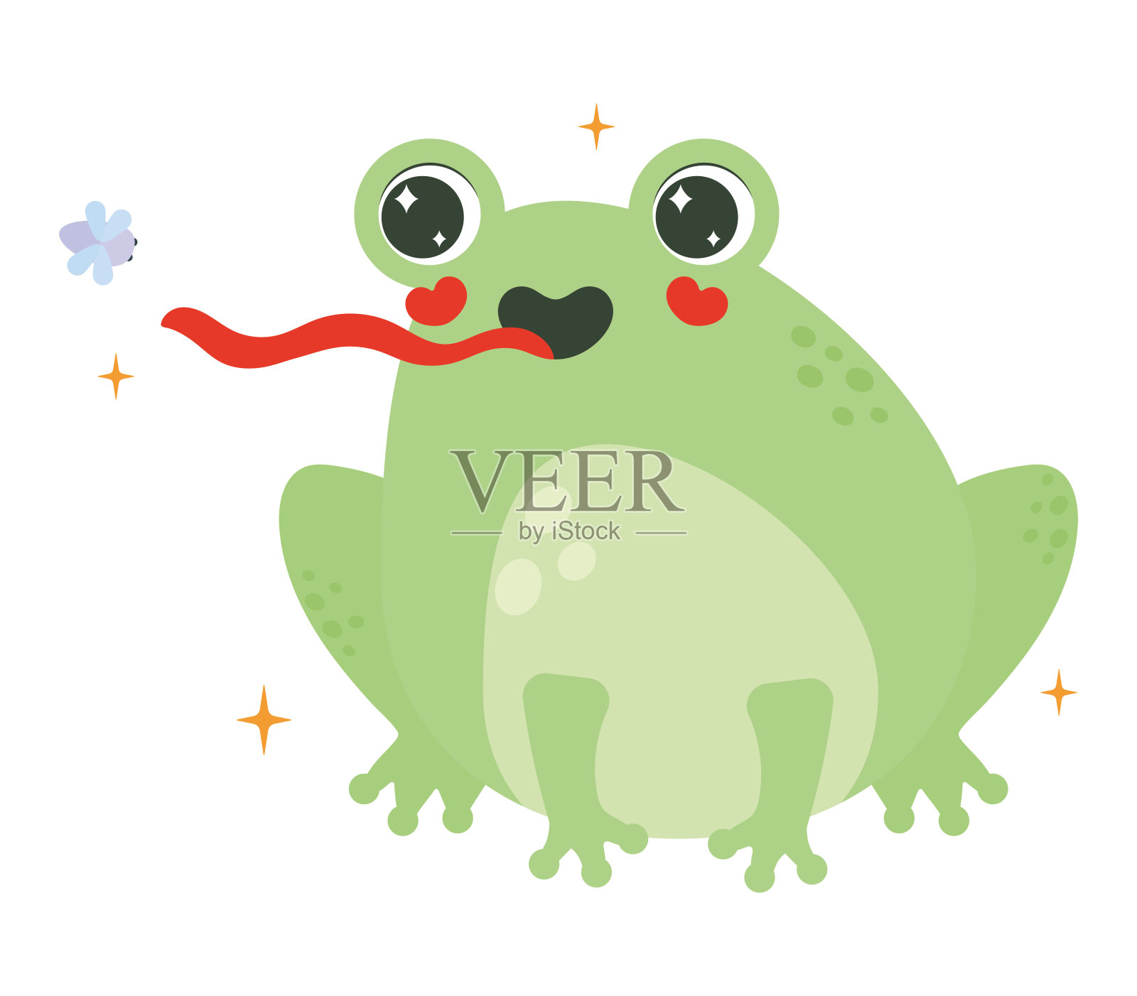 2022 02 10克795罐青蛙插画图片素材