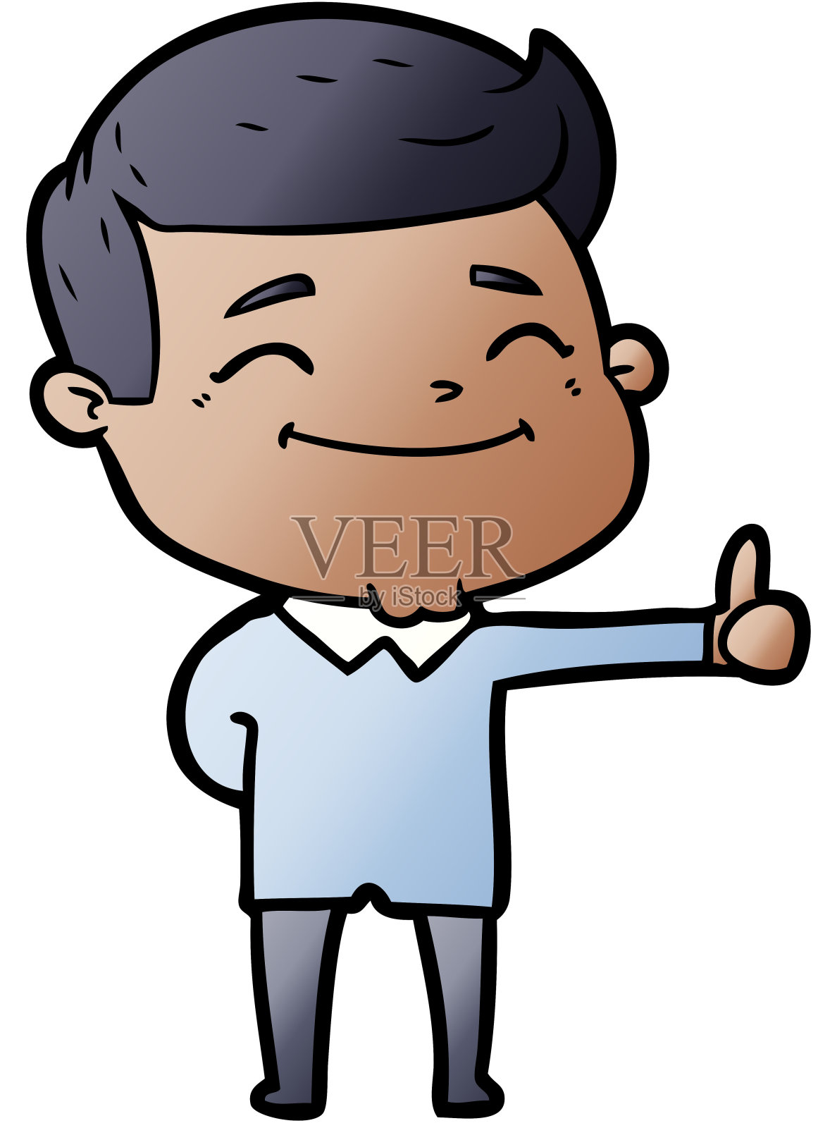 快乐卡通人插画图片素材