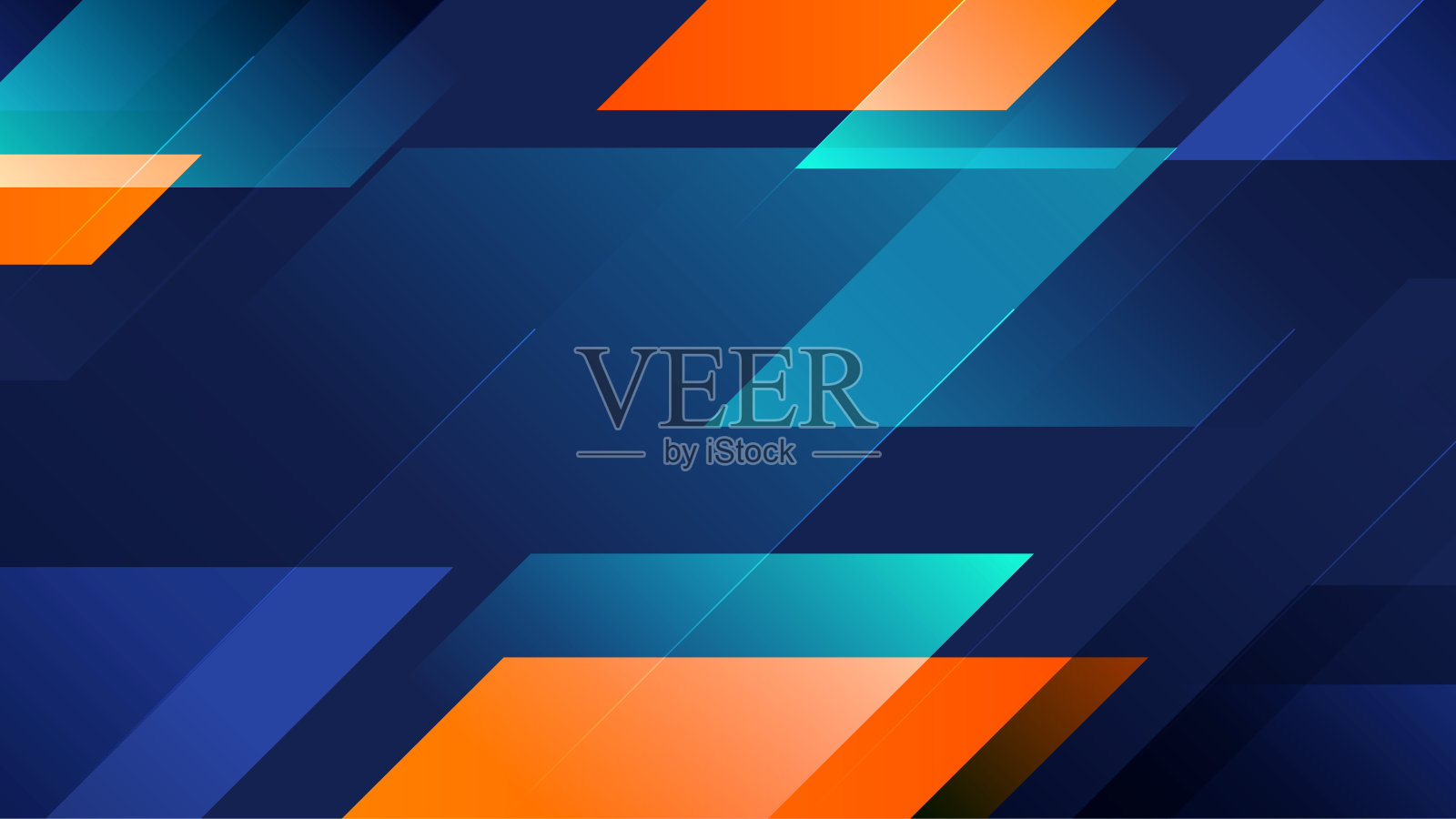 抽象的彩色形状背景设计插画图片素材