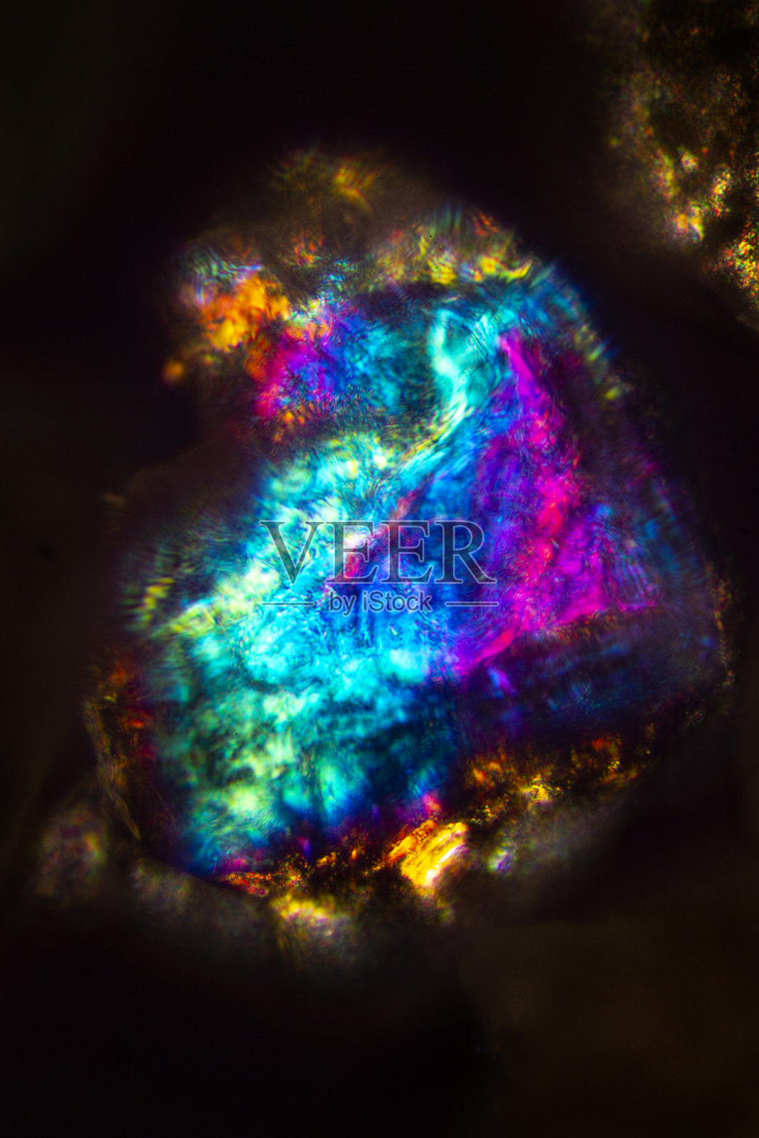 来自阿鲁巴鹰海滩的沙粒显微照片。照片摄影图片