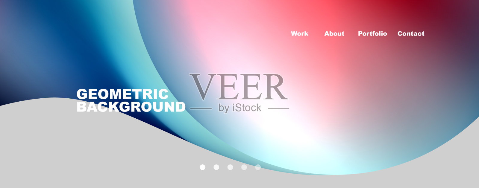 潮流简单的圆形渐变抽象背景插画图片素材