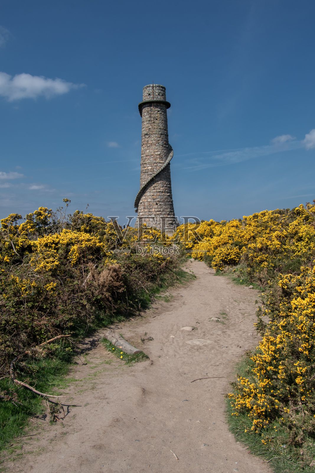 爱尔兰威克洛山历史悠久的巴利克鲁斯铅矿照片摄影图片
