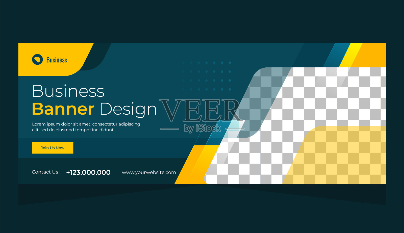 现代旗帜创意商业代理机构插画图片素材