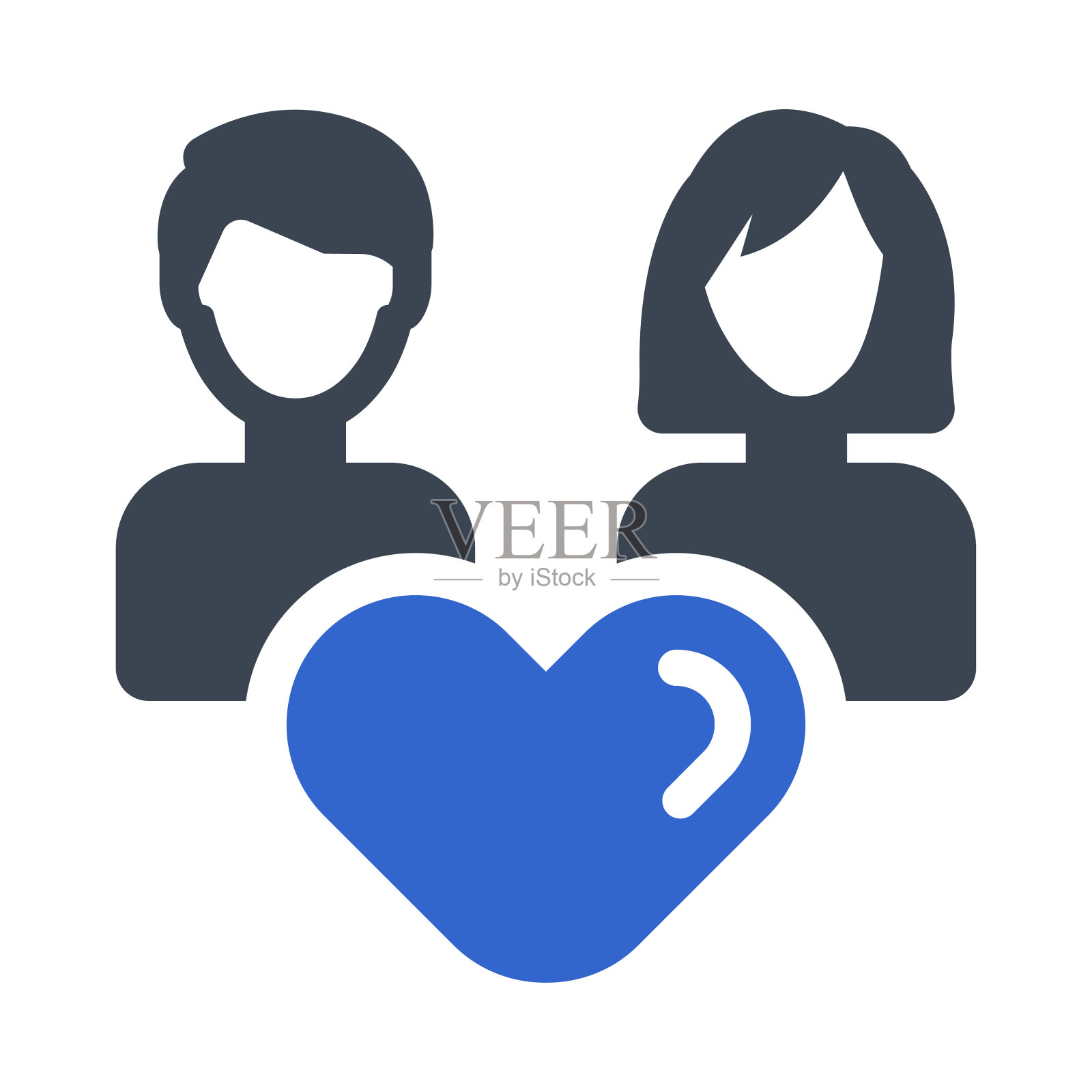 蜜月情侣图标插画图片素材