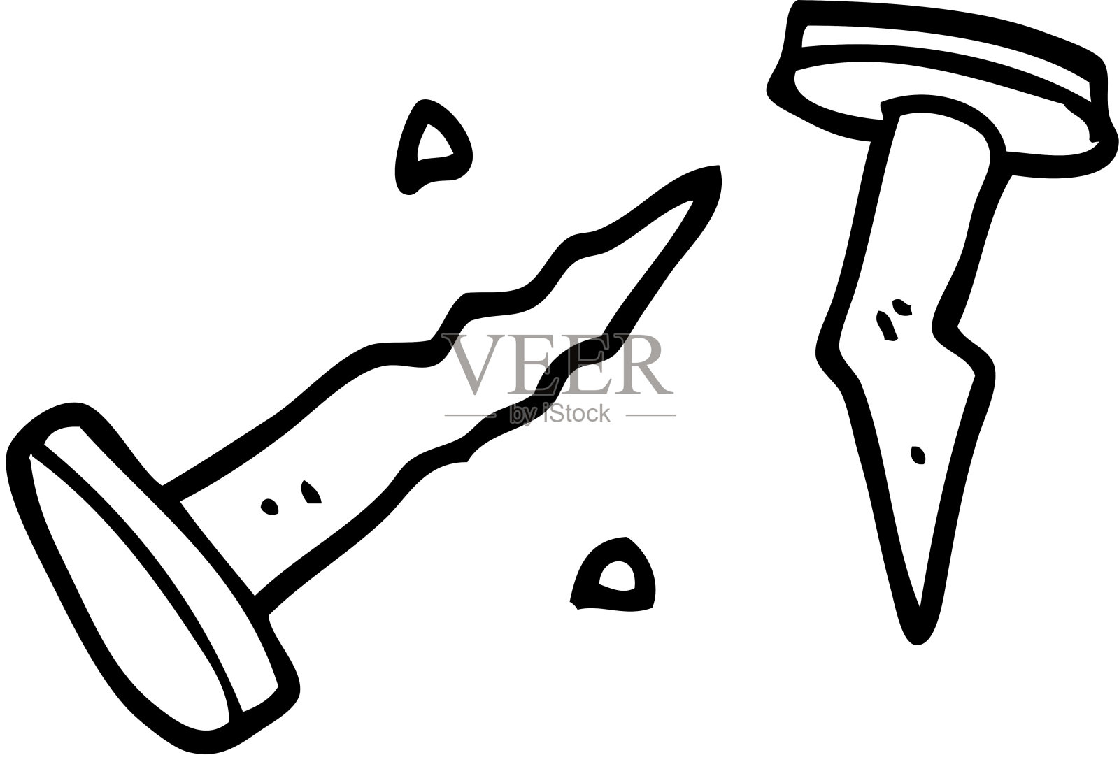 线条画卡通钉插画图片素材