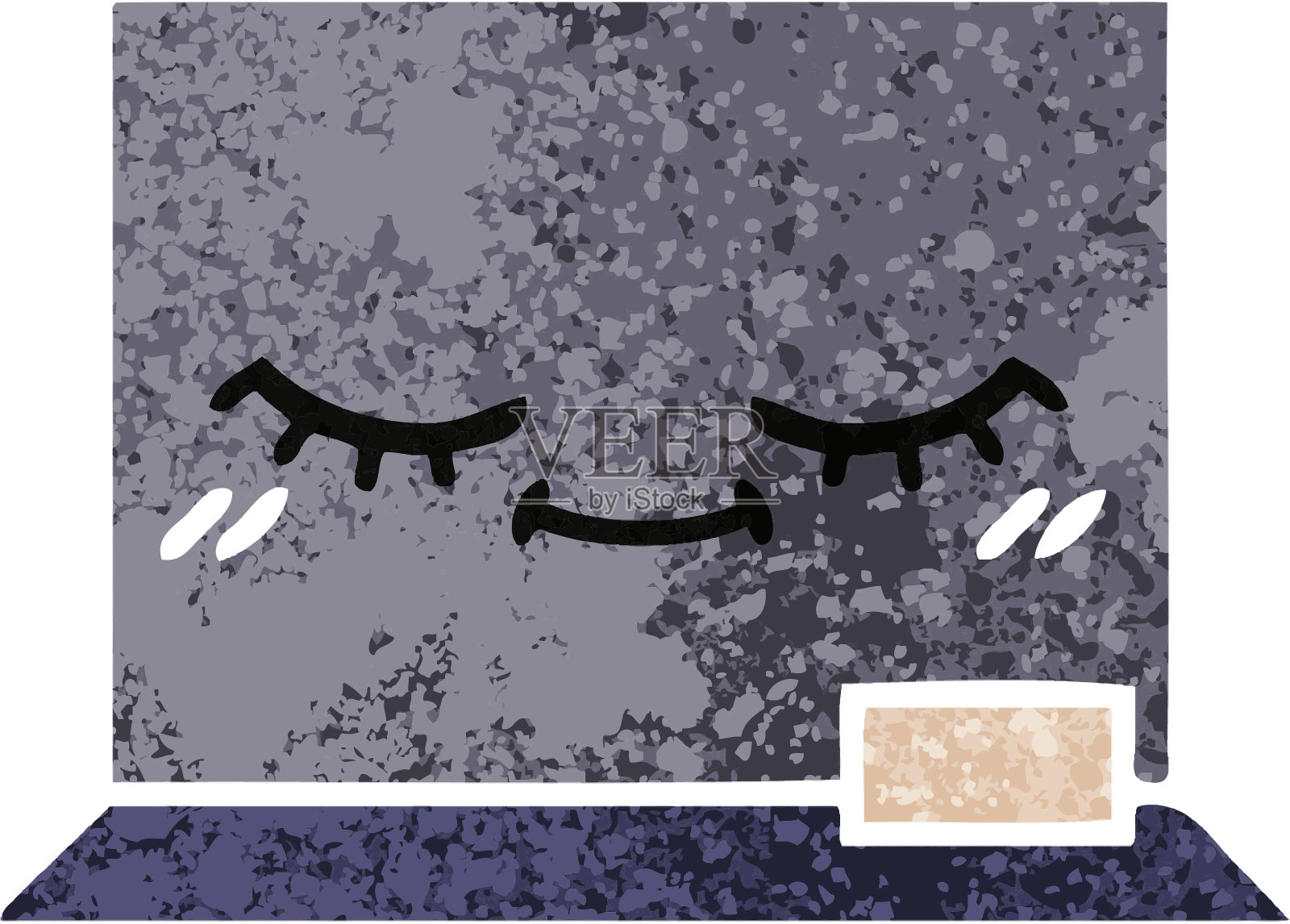 复古插图风格的卡通黑板插画图片素材