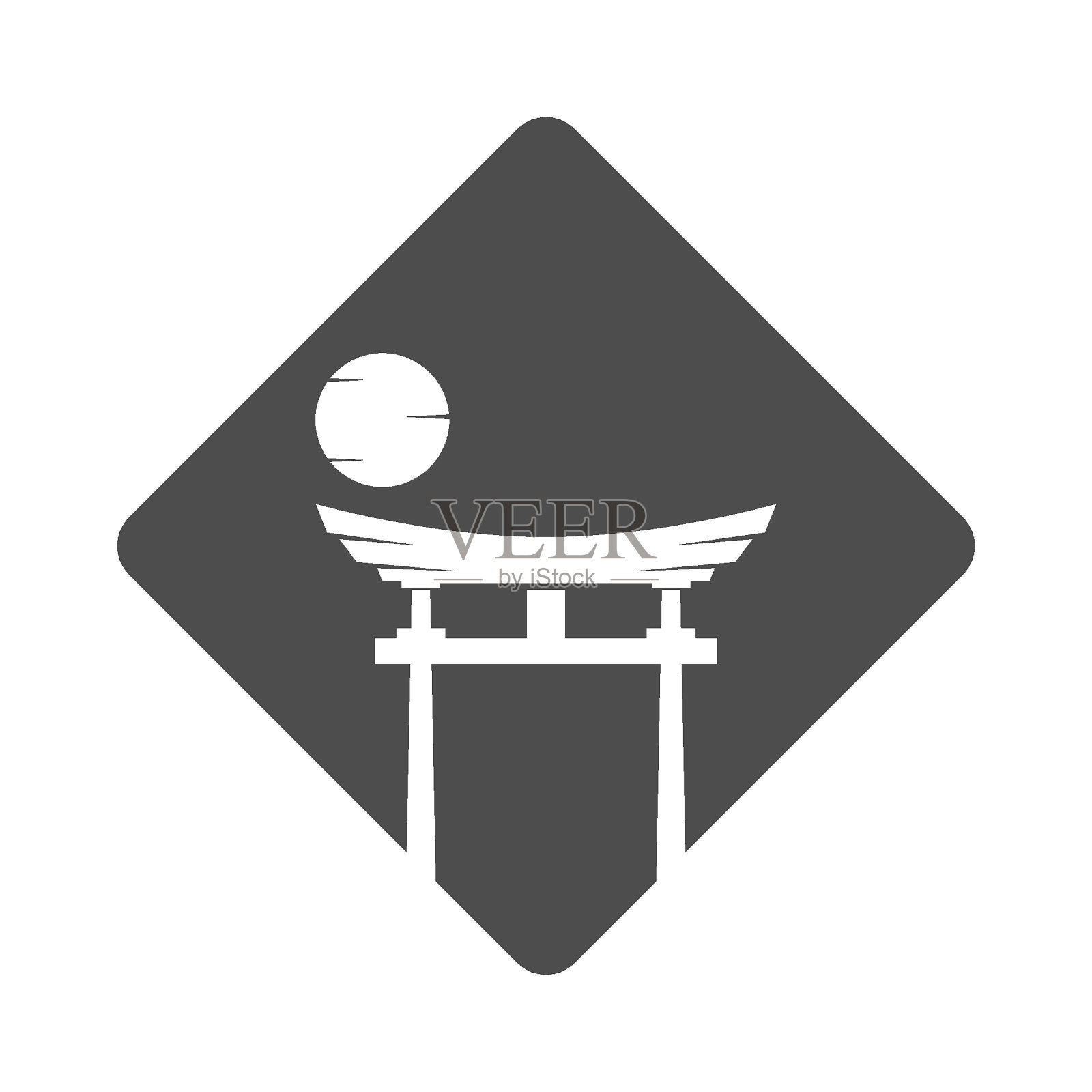 Torri门图标设计插画图片素材