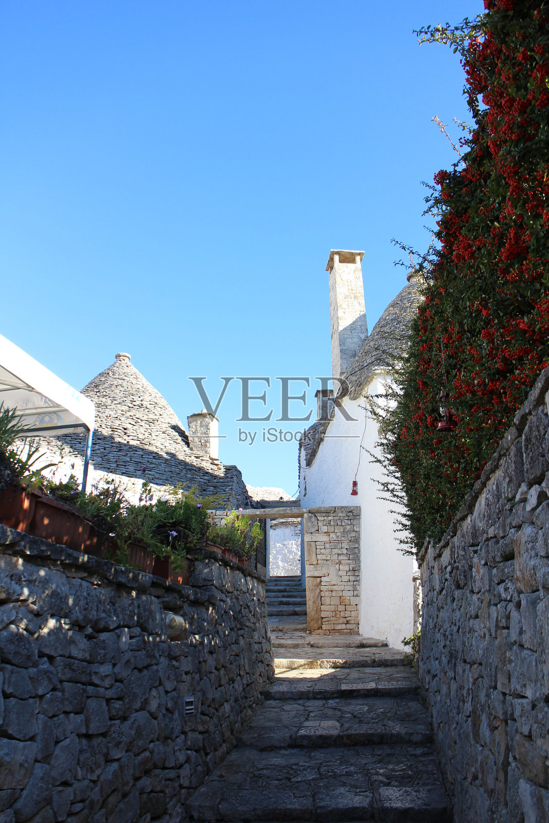 意大利阿尔贝罗贝罗有许多“特鲁利”的老城照片摄影图片