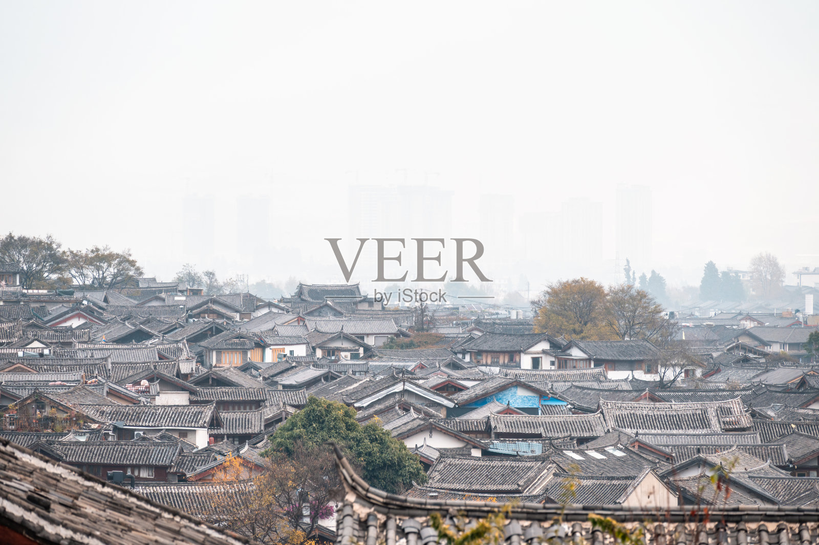 中式古镇照片摄影图片