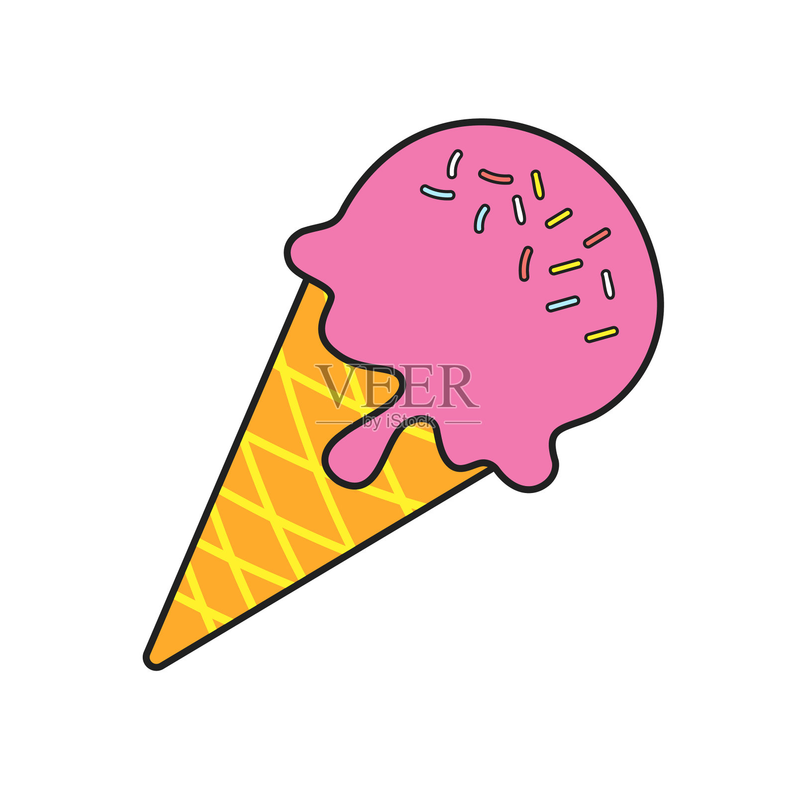 冰淇淋插画图片素材