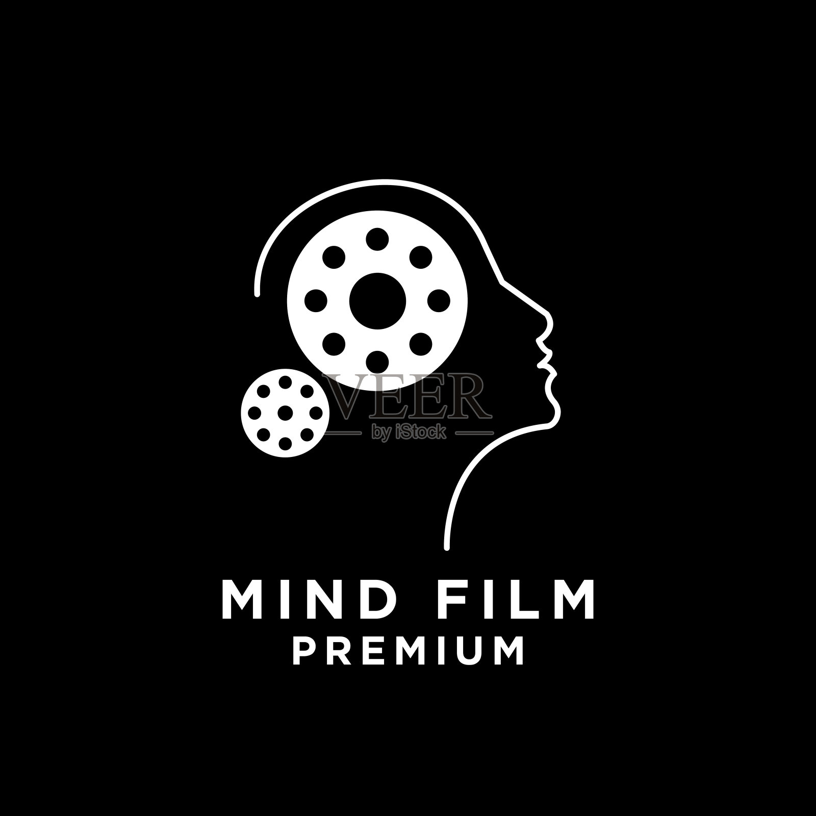 Mind Film图标设计模板插画图片素材