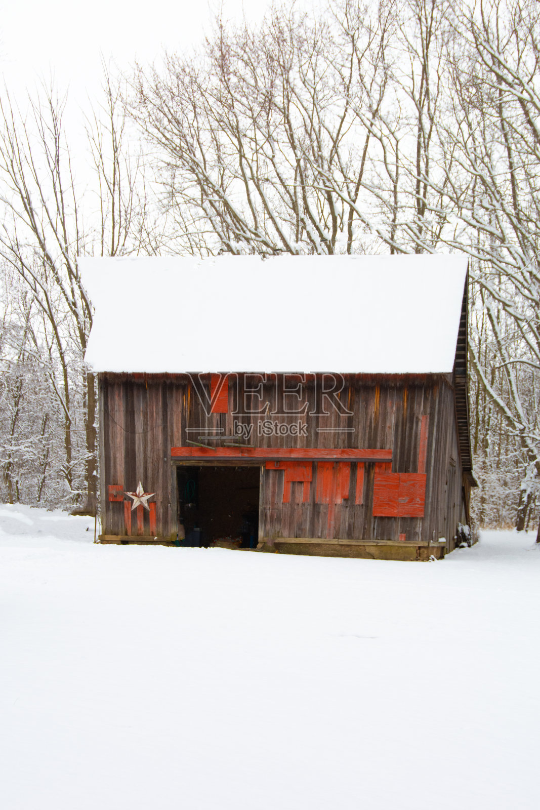 谷仓-古老的谷仓家庭农场-印第安纳州霍华德县照片摄影图片