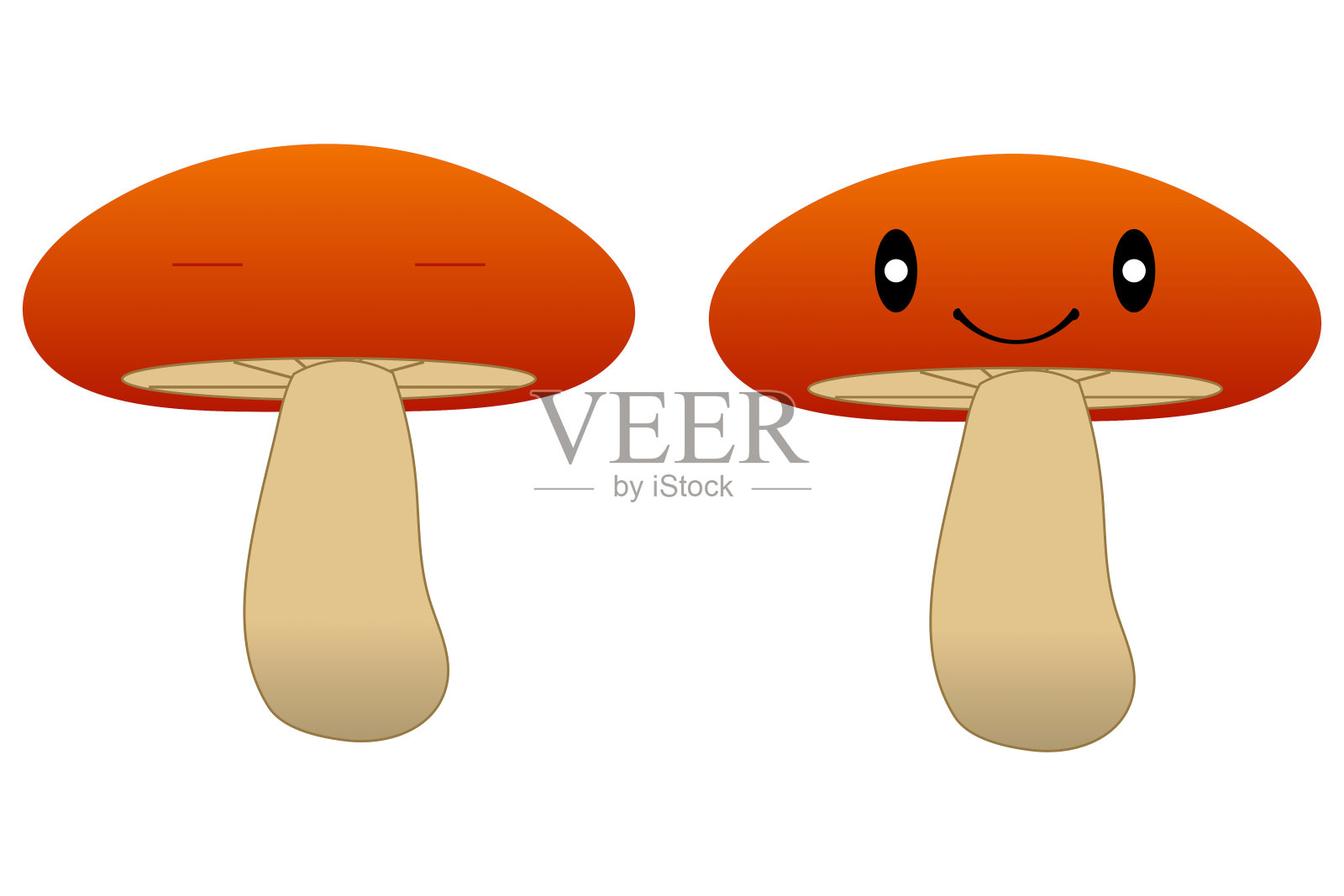 蘑菇插画图片素材