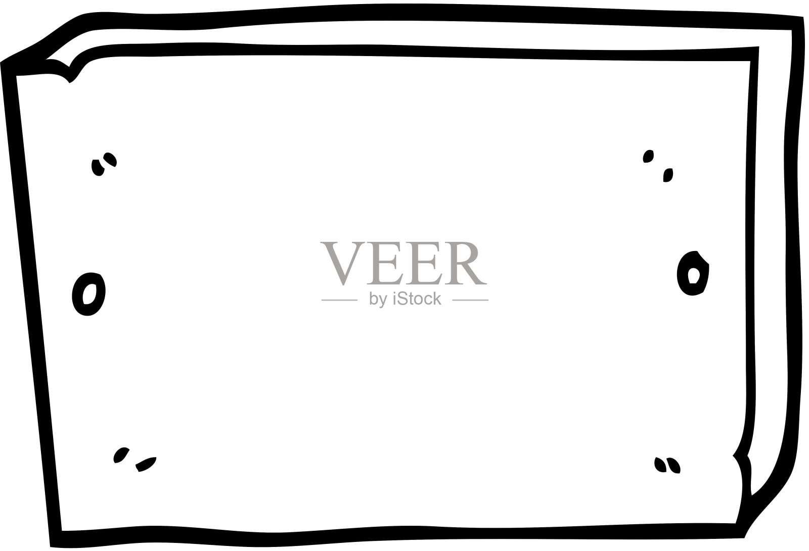 黑白卡通标志插画图片素材