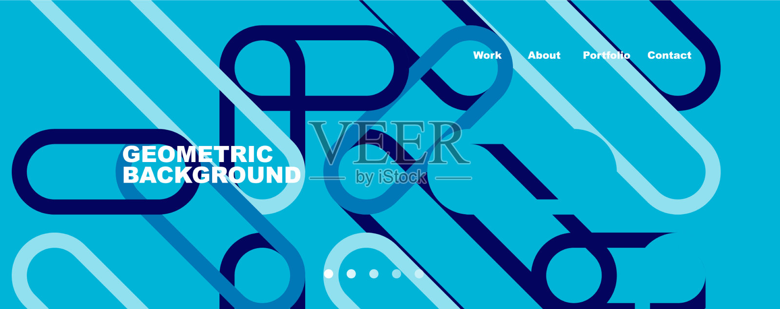 潮流色彩重叠线条抽象背景插画图片素材