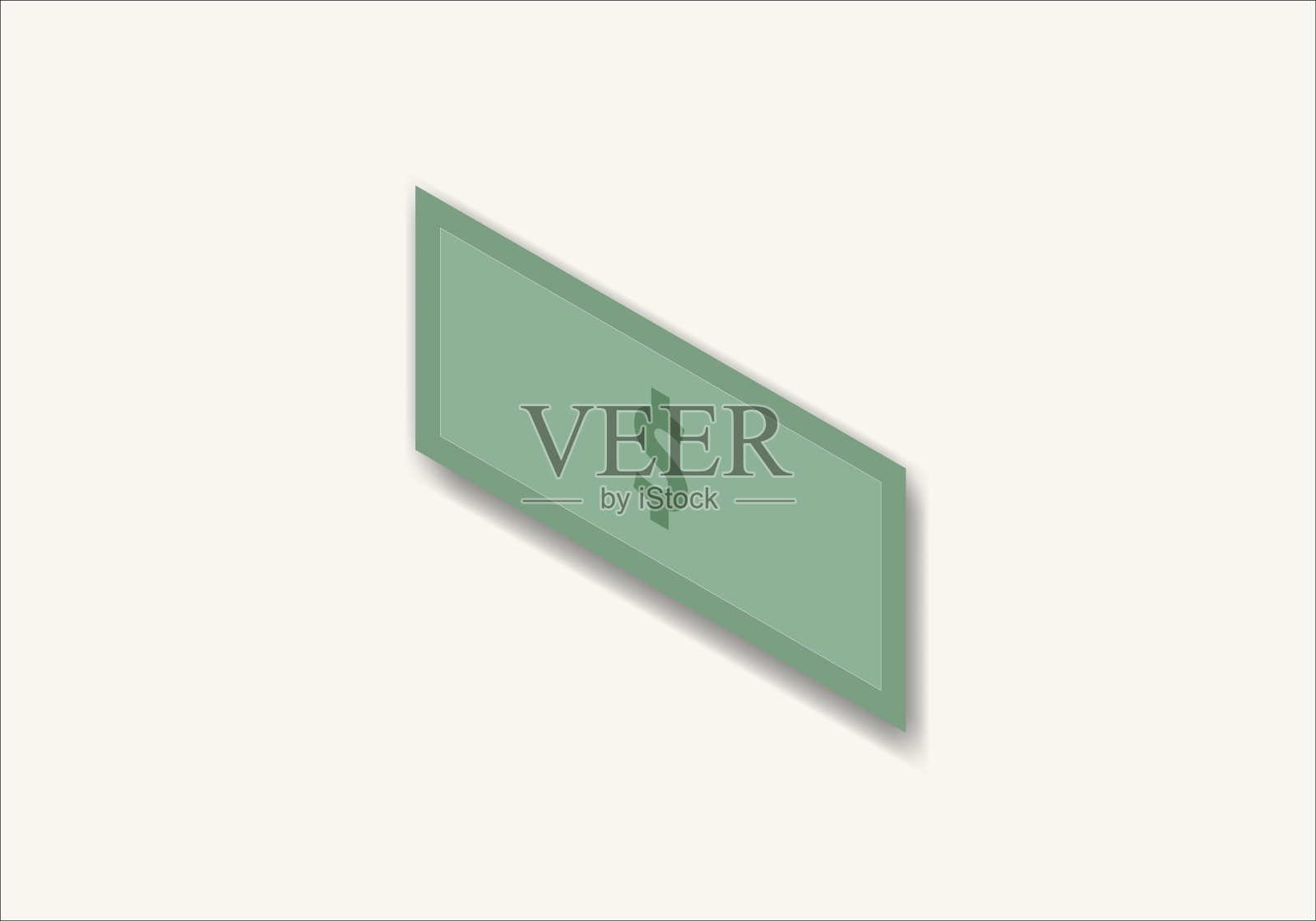 一套钞票。等距设计。等距货币设计。插画图片素材