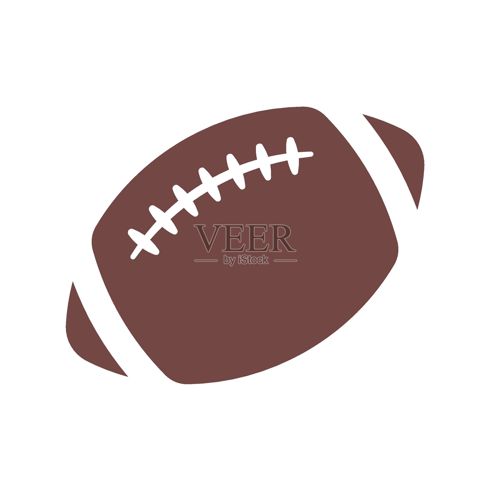 橄榄球或美式足球流行的户外运动项目插画图片素材