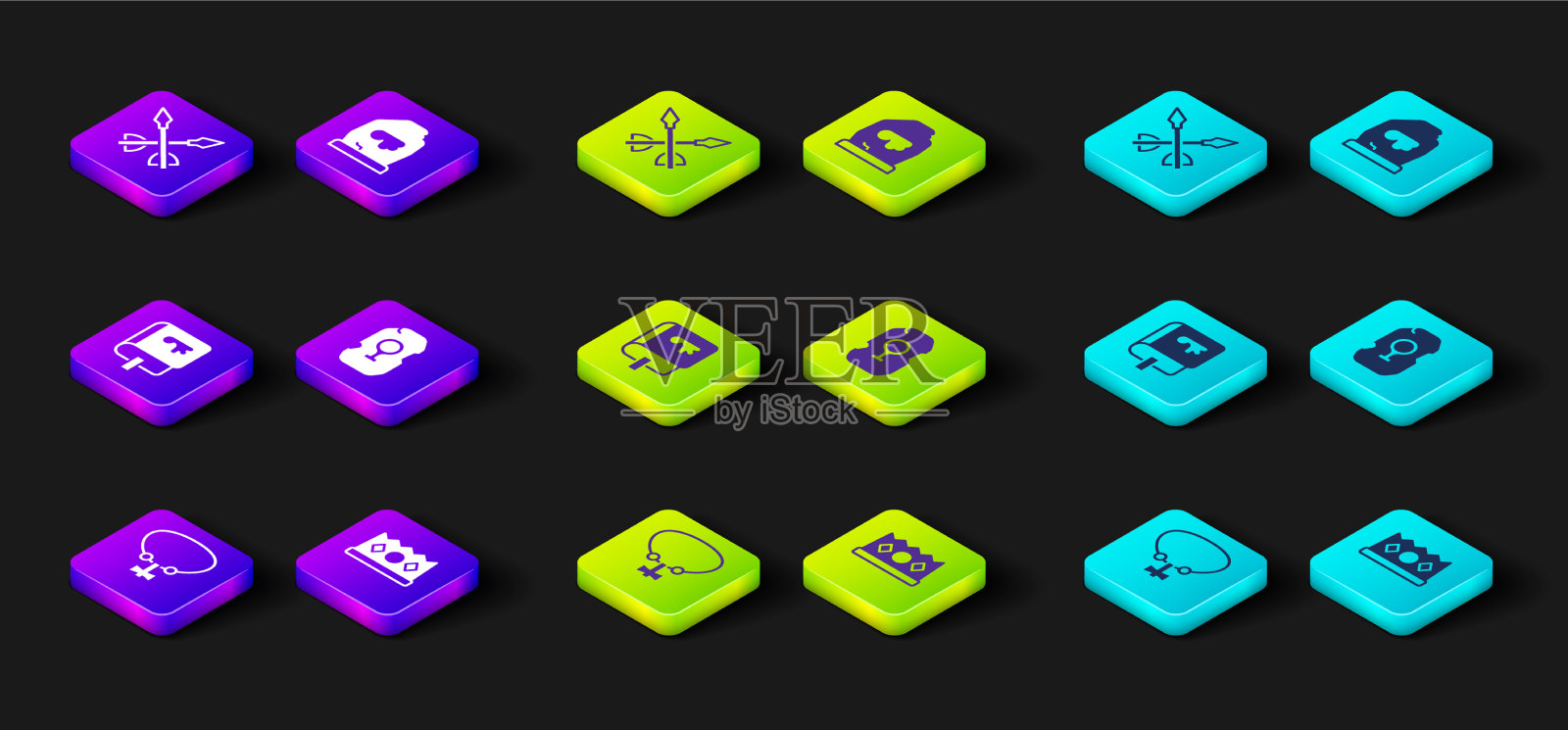 项链与宝石国王皇冠维京书图标素材