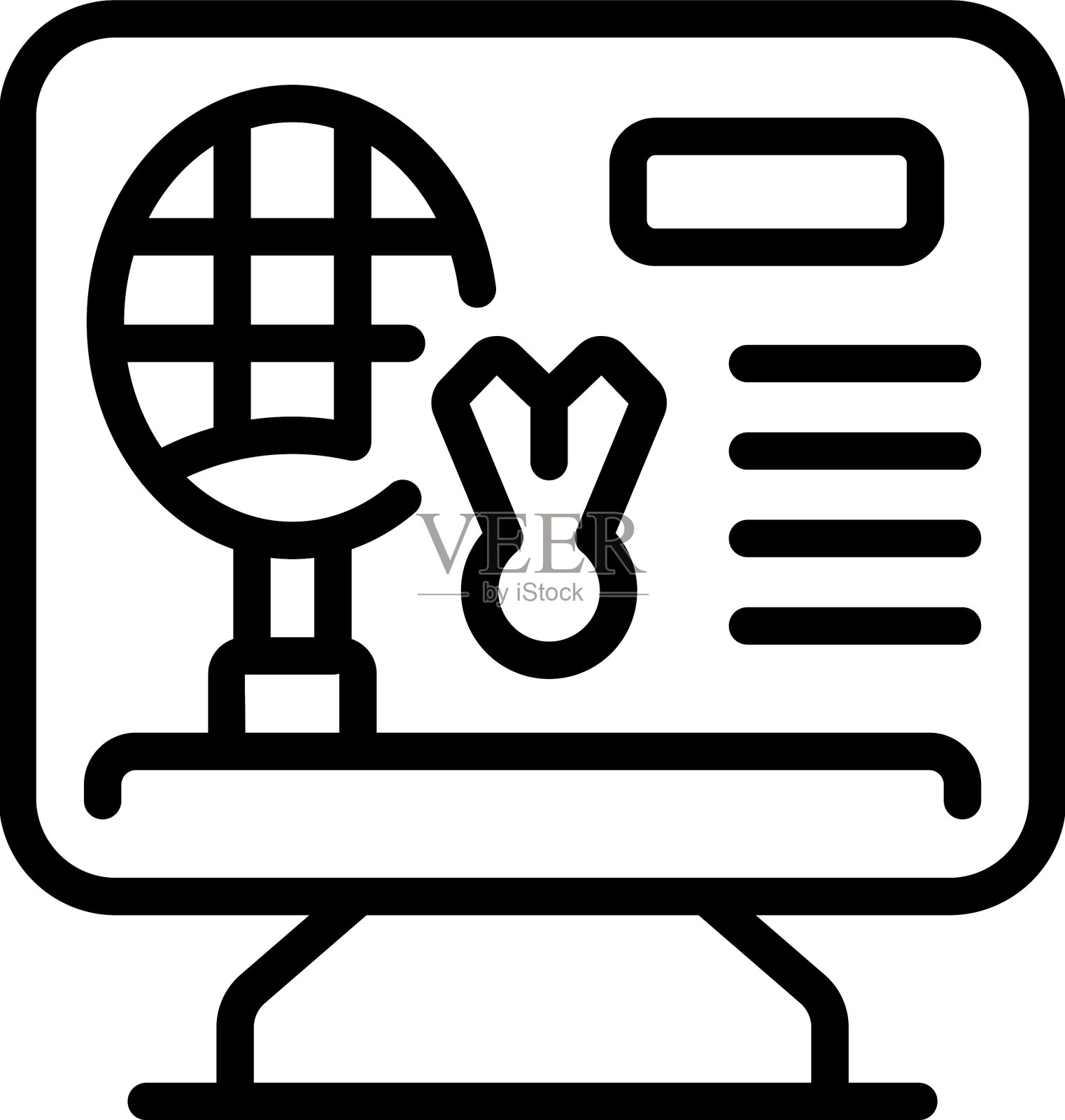 网上体育商店图标轮廓商品商店插画图片素材