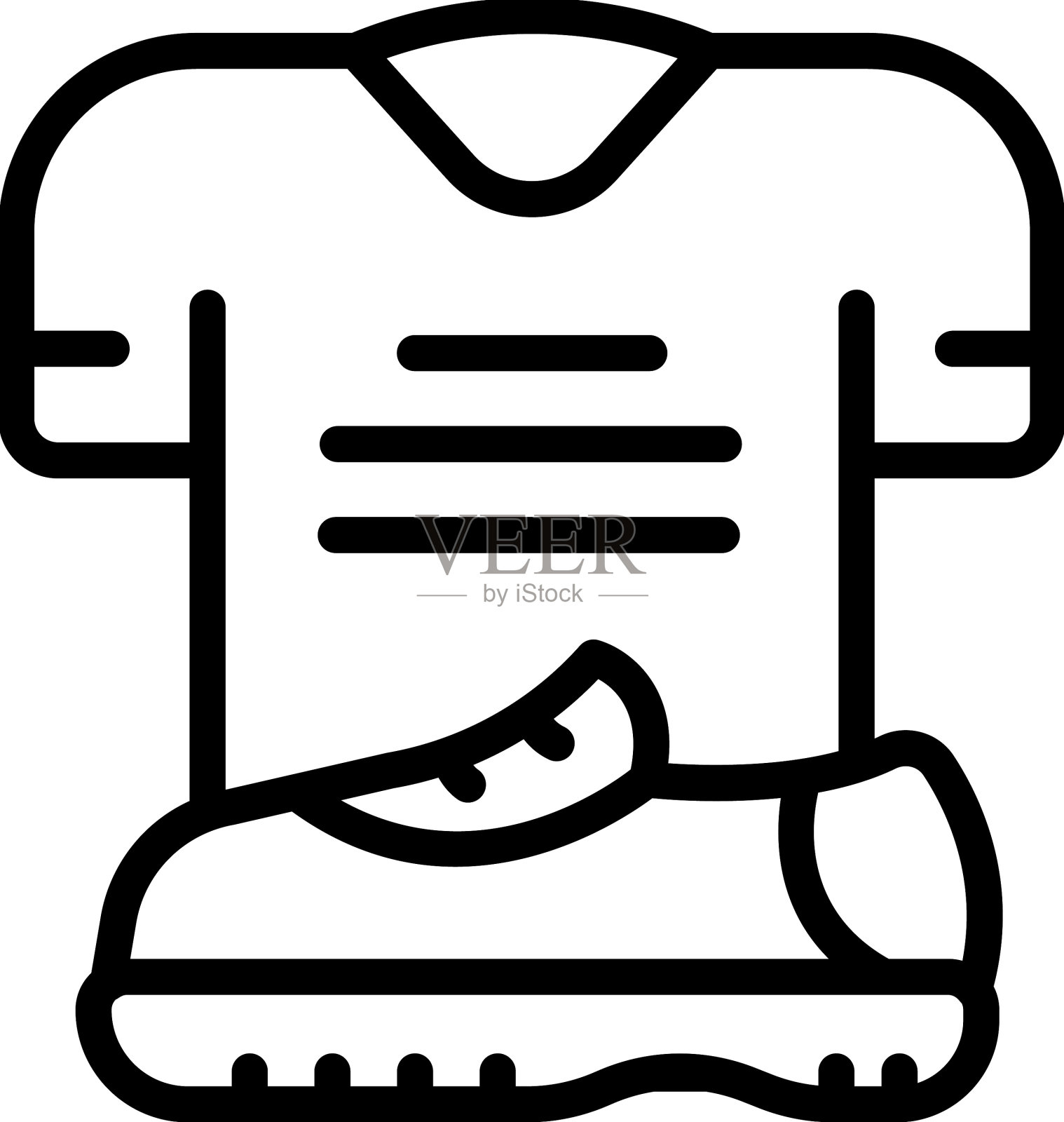 体育用品图标轮廓店内部插画图片素材