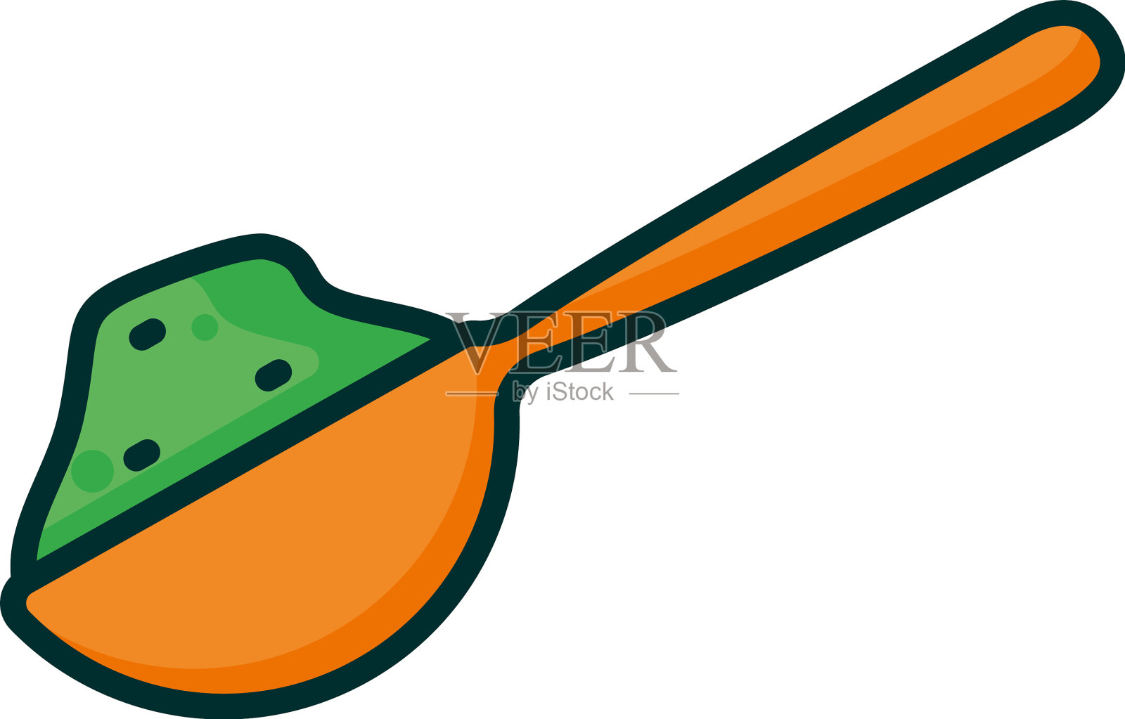 茶匙茶粉设计元素图片