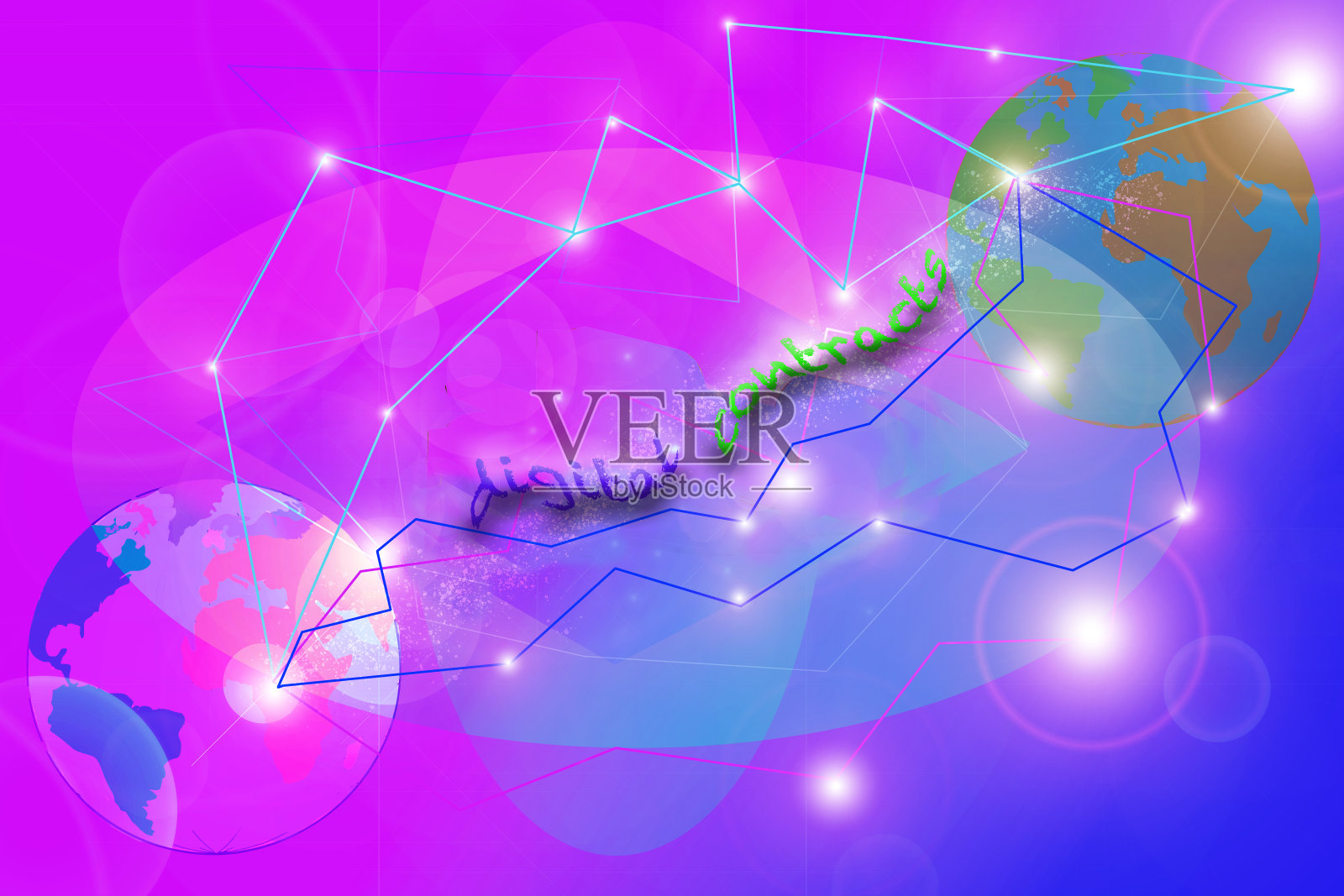 数字合同的概念照片摄影图片