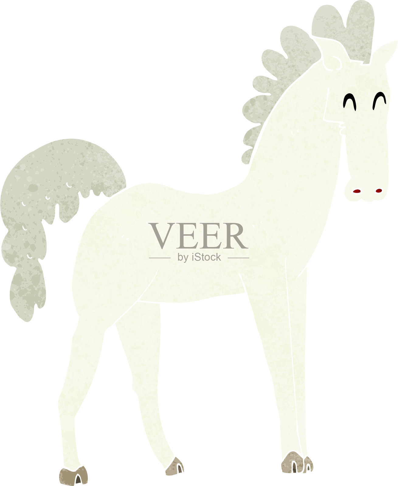 卡通马插画图片素材