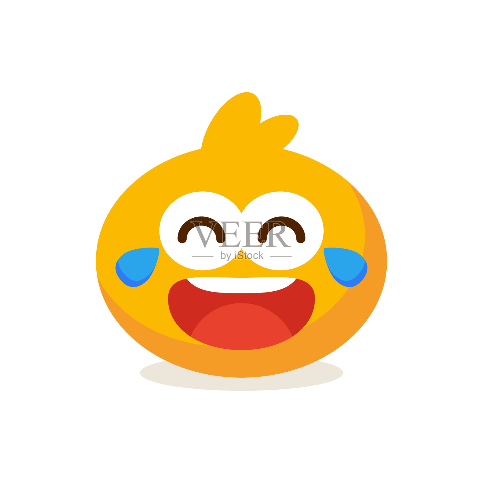 矢量卡通脸快乐表情插画图片素材