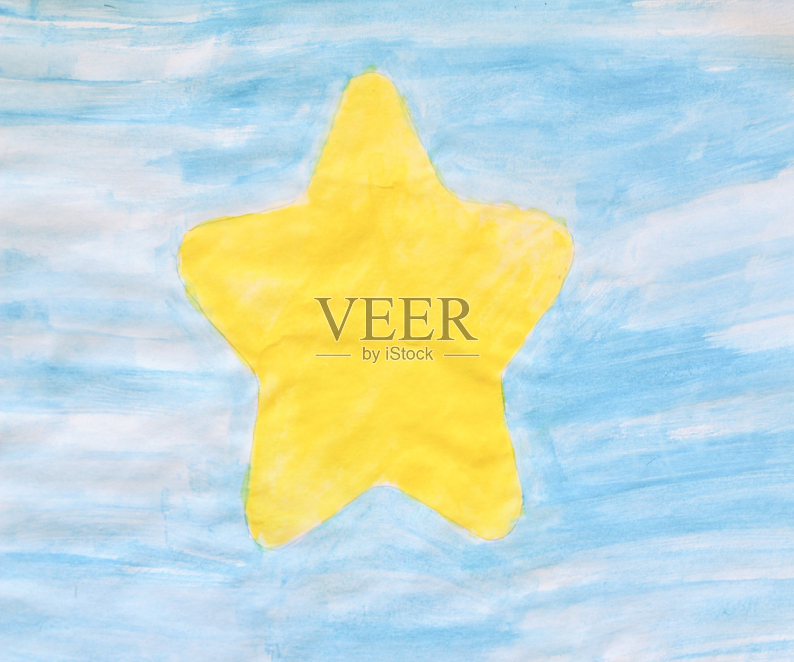 星星的水彩画照片摄影图片