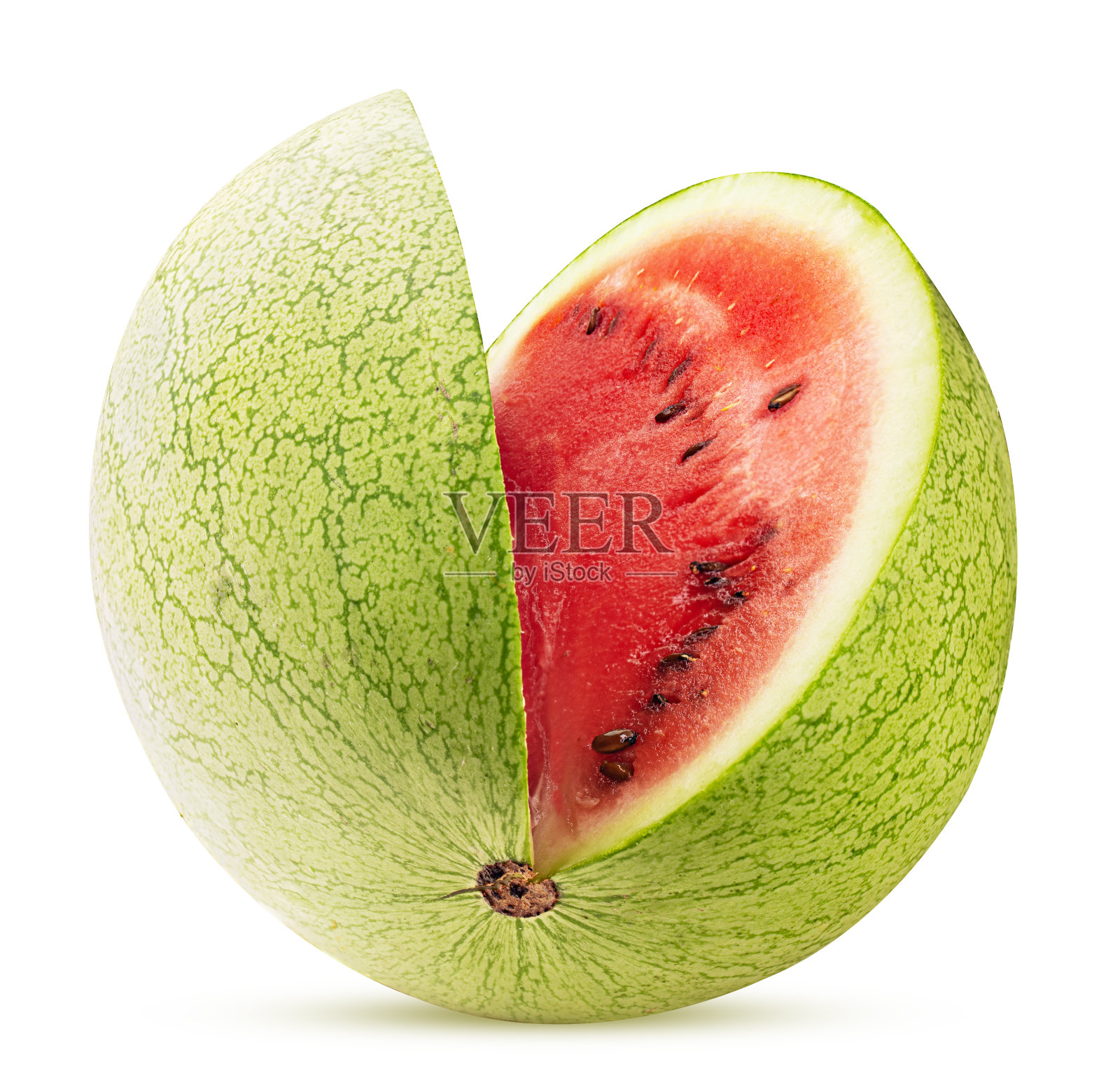 熟西瓜四分之三照片摄影图片