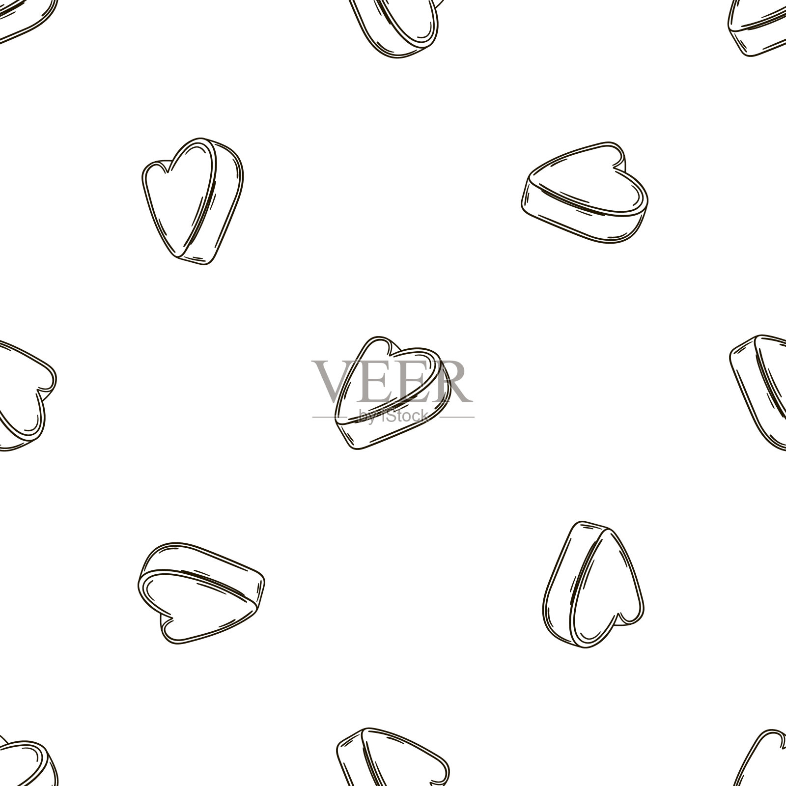 着色无缝图案。印刷布艺，纺织品，织物，壁纸插画图片素材