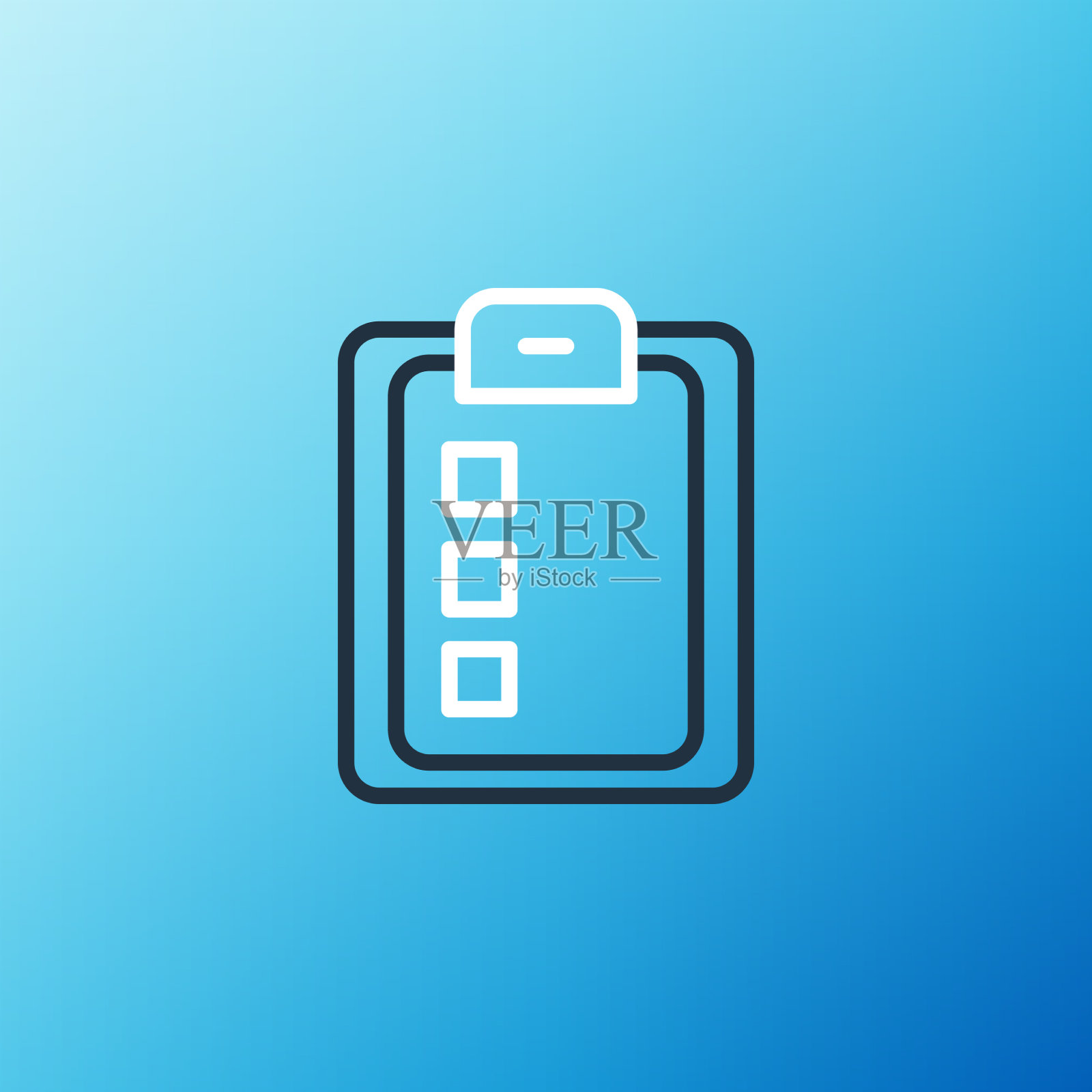 线上测验测试调查或检查表图标图标素材