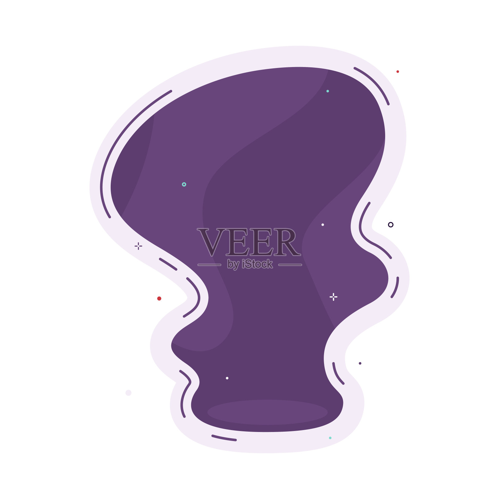 一个抽象的背景，具有不同寻常的形状和丰富的深颜色。背景与光滑的液体形状。可用于平面设计，网页设计，演示文稿，横幅，广告和文本。插画图片素材