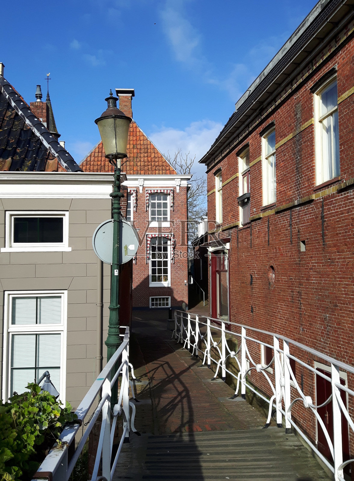 荷兰阿平格丹的女子桥照片摄影图片