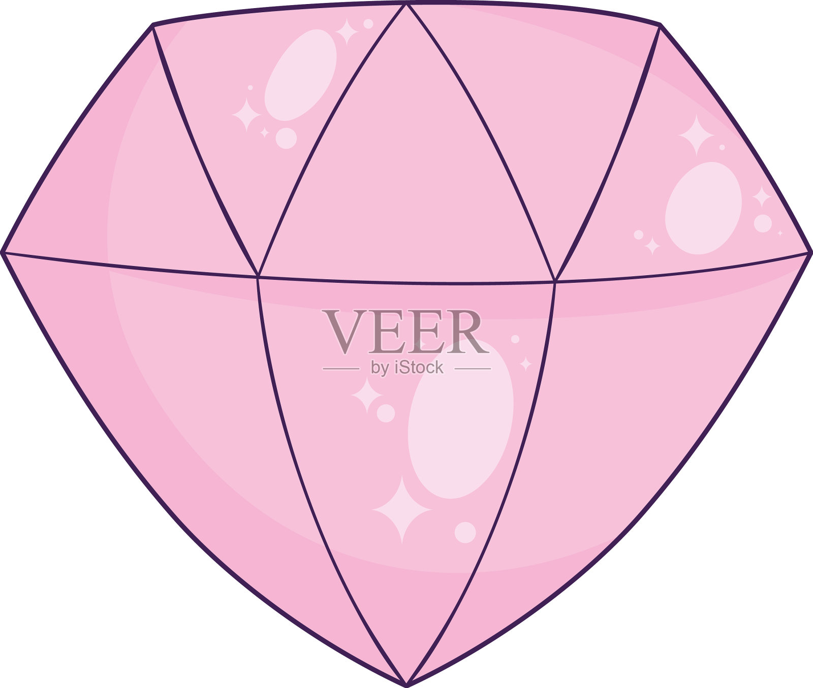 粉钻石设计元素图片