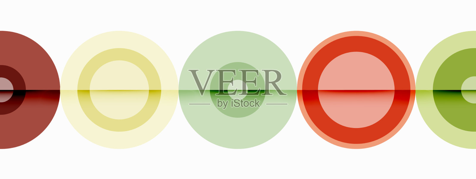 圆形潮流最小几何抽象插画图片素材